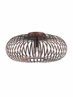 Trio Johann 606900162 plafon lampa sufitowa 1x60W E27 antyczna miedź / czarny