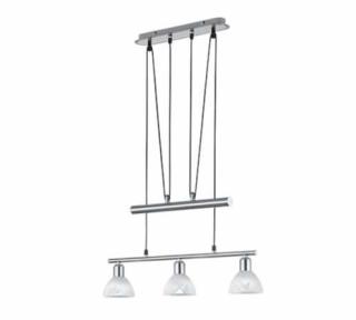 Trio Levisto 371010307 lampa wisząca zwis 3x5W E14 nikiel mat / alabaster