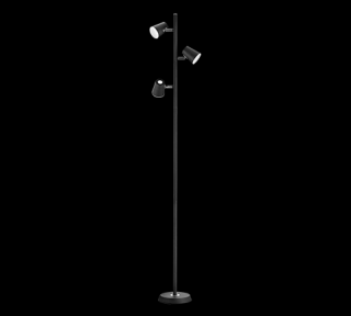 Trio Narcos 473190332 lampa stojąca podłogowa 3x4,7W LED 3000K czarna/biała