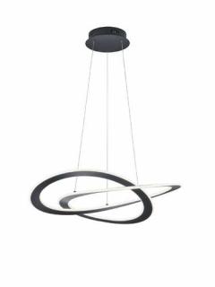 Trio Oakland 321710142 lampa wisząca zwis wstęga 1x60W LED 3000K antracyt