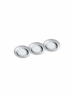 Trio Rila 650310306 oczko komplet 3 sztuki 3x5W LED 3000K chrom