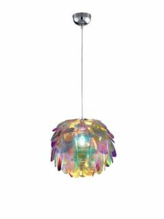 Trio RL Clover R30401069 lampa wisząca zwis 1x40W E27 chrom / wielokolorowa