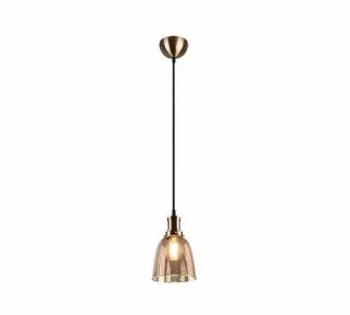 Trio RL Vita R30741004 lampa wisząca zwis 1x28W E27 brązowa/bursztynowa