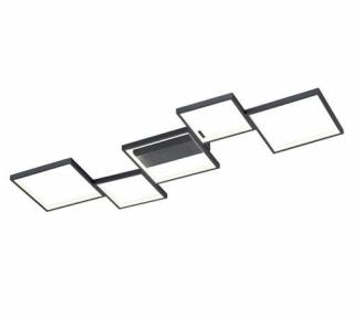 Trio Sorrento 627710532 plafon lampa sufitowa 1x34W LED 3000K czarny mat