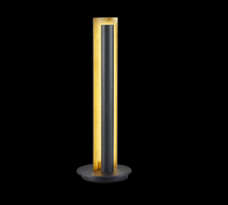 Trio Texel 574410179 lampa stołowa lampka 1x6,5W LED 3000K czarna/złota