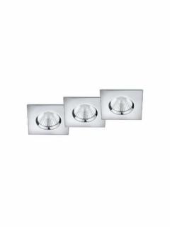 Trio Zagros 650610306 oczko komplet 3 sztuki IP65 3x5,5W LED 3000K chrom - wysyłka w 24h