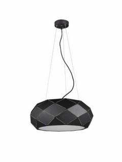 Trio Zandor 303500332 lampa wisząca zwis 3x25W E27 czarny mat