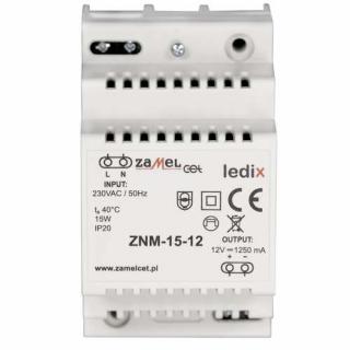 Zamel Ledix LDX10000020 zasilacz 15W biały