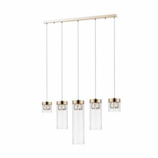 Zuma Line Gem P0389-05E-F7AC lampa wisząca zwis 5x28W G9 złoty