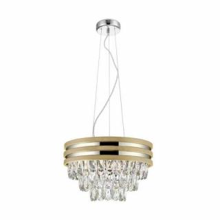 Zuma line Naica P0525-04A-F4V6 lampa wisząca zwis 4x40W E14 srebrna/złota - wysyłka w 24h