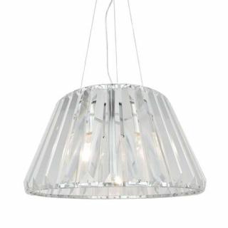 Zuma Line Paria P15090-1 lampa wisząca zwis 1x60W E27 srebrny / transparentny