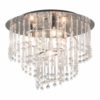 Zuma Line Terre 19154M plafon lampa sufitowa 4x25W G9 srebrna/transparentna - wysyłka w 24h