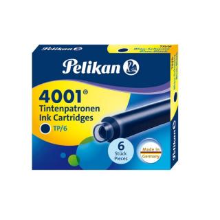 Naboje do pióra wiecznego Pelikan 4001 TP/6 krótkie granatowe