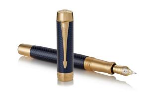 Pióro wieczne Parker Duofold Prestige Blue Chevron GT (F)