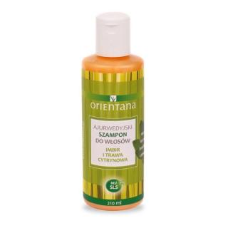 Ajurwedyjski szampon - Imbir i trawa cytrynowa