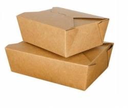 Bio papierowy lunchbox 1600ml 50 sztuk