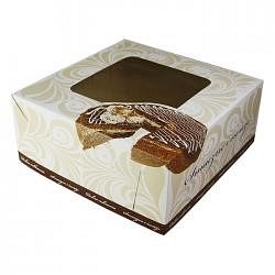 Pudełko klejone ornament okno 32/32/13cm 10 sztuka