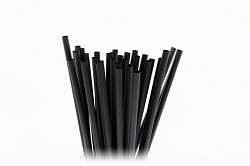 Słomki PP czarne WU 240/8mm 100 sztuk