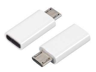 Adapter wtyk microUSB - gniazdo USB Type-C HQ.
