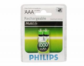 Akumulator PHILIPS R03/1000mAh, naładowany.