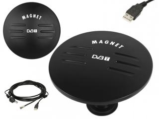 Antena DVB-T samochodowa MAGNET USB.