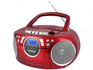 Boombox Hyundai TRC788AU3RS, tuner cyfrowy FM , kaseta, MP3, USB, AUX.