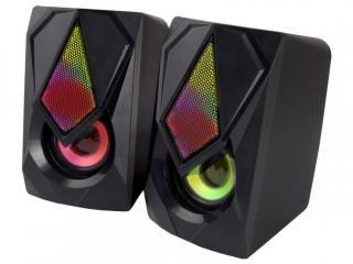 Głośniki 2.0 USB LED Esperanza Rainbow Boogie EGS102.