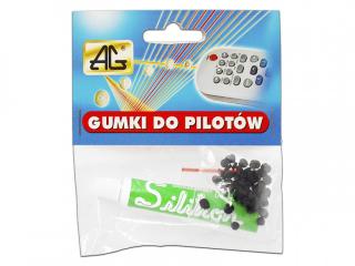 Gumki do pilotów z klejem AG Chemia op. 100 sztuk