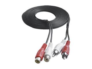 Kabel 2 wtyki RCA - 2 gniazda RCA 3m