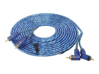 Kabel 2x2RCA LTC wtyk kątowy+kab.ster. 5m