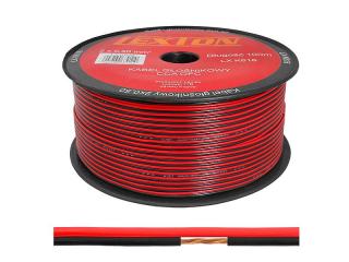 Kabel głośnikowy LEXTON 2x0.50 CCA czarno/czerwony