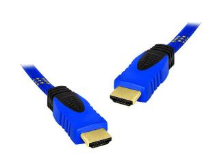 Kabel HDMI-HDMI 5m niebieski v1.4.