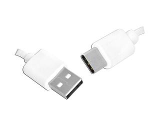 Kabel  HQ USB -USB Type-C 1,5m, biały.