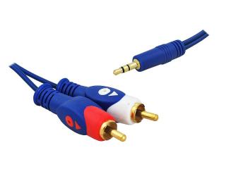 Kabel Jack 3.5 - 2 Wtyk RCA 3m HQ.