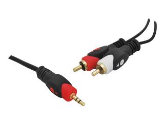 Kabel Jack 3.5 - 2 wtyki RCA, 1.5m, HQ.