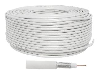 Kabel koncentryczny 3c2v biały 100m