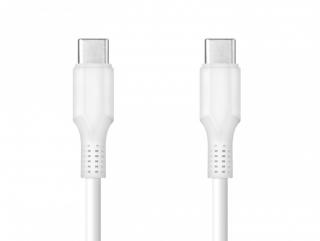 Kabel TypeC - TypeC, 1m, biały, Quick Charge.