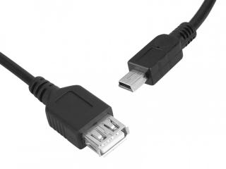 Kabel USB gniazdo A - wtyk mini USB 5pin.