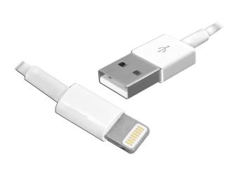 Kabel USB- IPHONE 1m biały