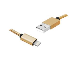 Kabel USB-Iphone 1m, złoty.