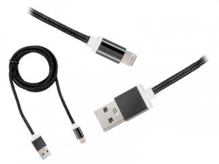 Kabel USB -IPHONE 8PIN 1m czarny