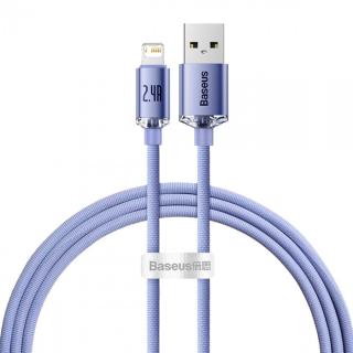 Kabel USB - IPHONE 8pin Lightning, 1,2m, 2,4A, BASEUS Crystal Quick Charge.