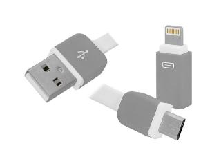 Kabel USB - Iphone /microUSB 2w1.