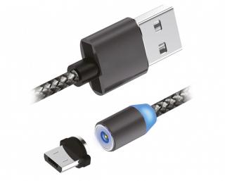 Kabel USB magnetyczny 3w1 USB typu C, Iphone, Micro USB, 1m.