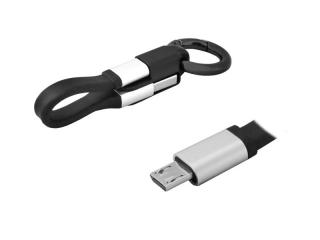 Kabel USB-microUSB, brelok.