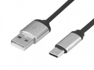 Kabel USB-Type-C 3m HQ metal, czarny