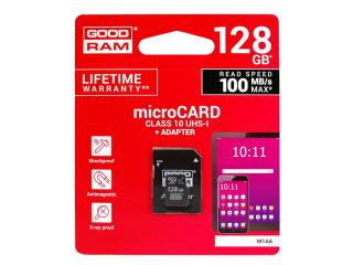 KARTA GOODRAM Micro SD 128GB +adapter 10CLASS UHS.