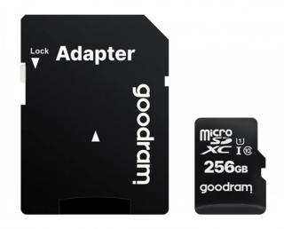 Karta MicroSD Goodram 256 GB, class 10, UHS, adapter.