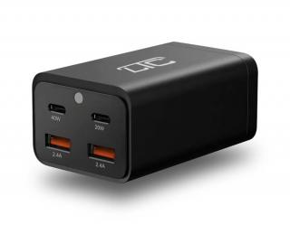 Ładowarka sieciowa MULTI CHARGER QC 3.0 PD20W/PD40W/QC 3.0 2x USB 2,4A 80W czarna LTC