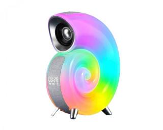 Lampa LED RGB z wyświetlaczem LCD, głośnik Bluetooth, USB,TF,USB-C ,zegar,akumlator